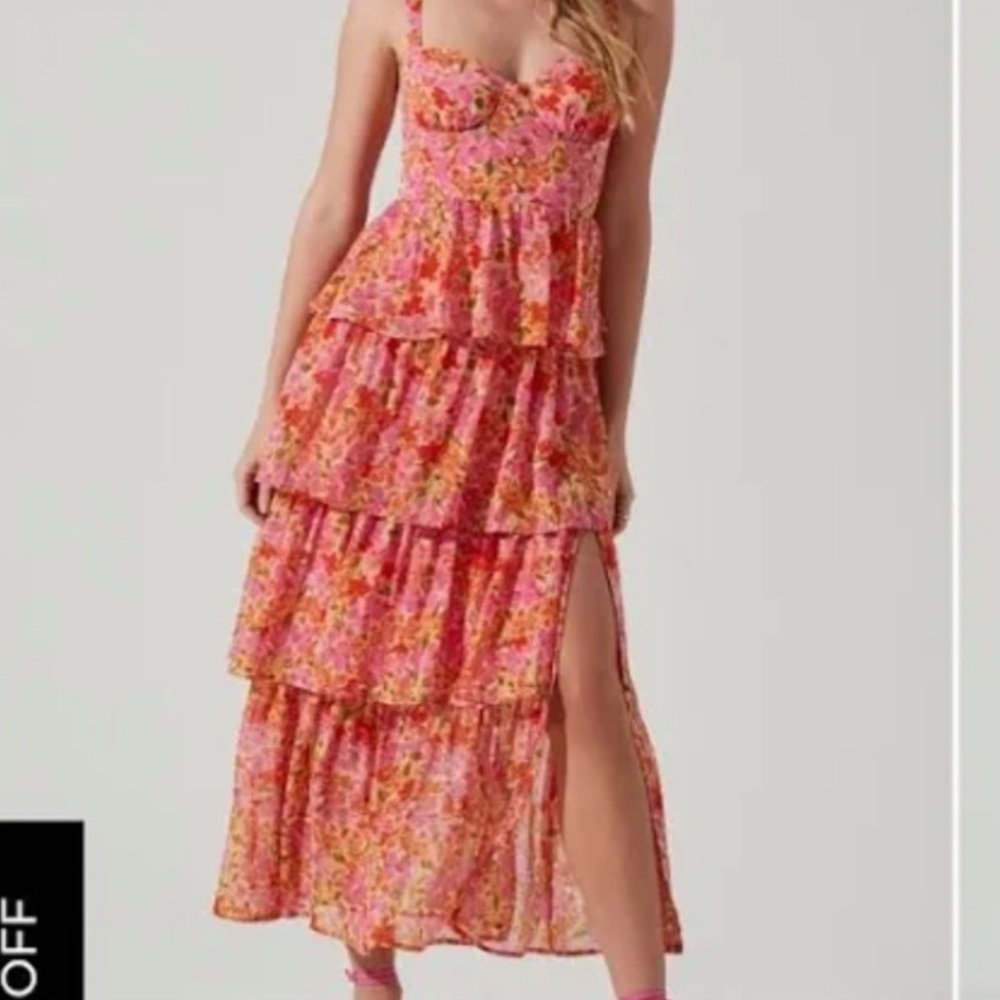 ASTR the Label Midsummer Floral Tiered Maxi Dress